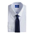 Men's Apt. 9&reg; Slim-fit Dress Shirt & Tie Set, Size: Xl-36/37, Blue (navy)