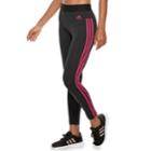 Women's Adidas Essential 3-stripe Midrise Leggings, Size: Large, Black