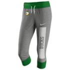 Women's Nike Oregon Ducks Vintage Gym Capris, Size: Large, Dark Grey