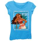 Disney's Moana Girls 7-16 Turquoise Graphic Tee, Girl's, Size: Large, Turquoise/blue (turq/aqua)