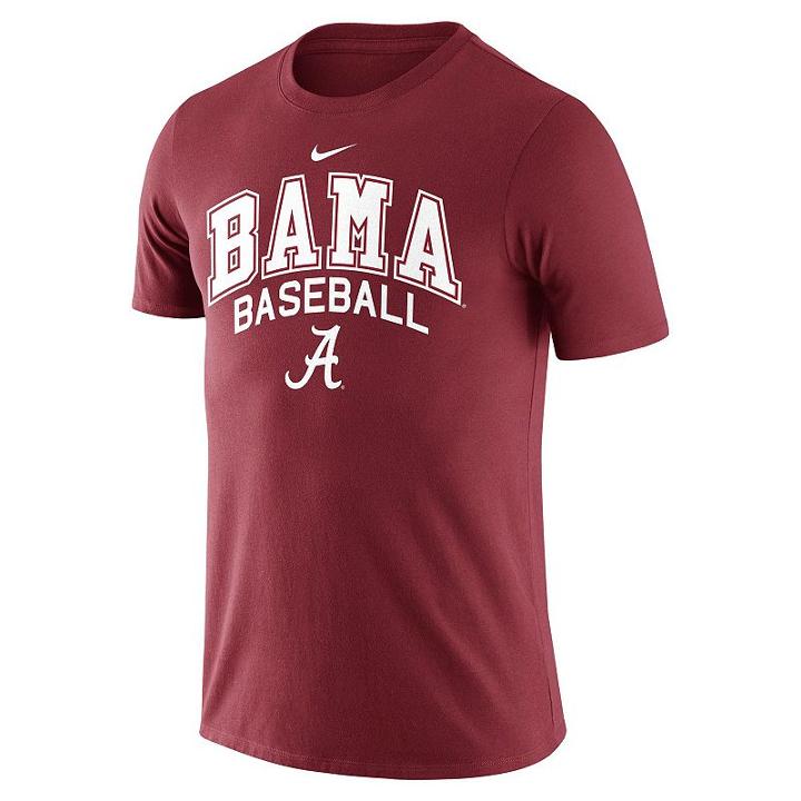 Men's Nike Alabama Crimson Tide Baseball Tee, Size: Large, Ovrfl Oth