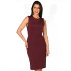 Women's Harve Benard Solid Sheath Dress, Size: Medium, Med Red
