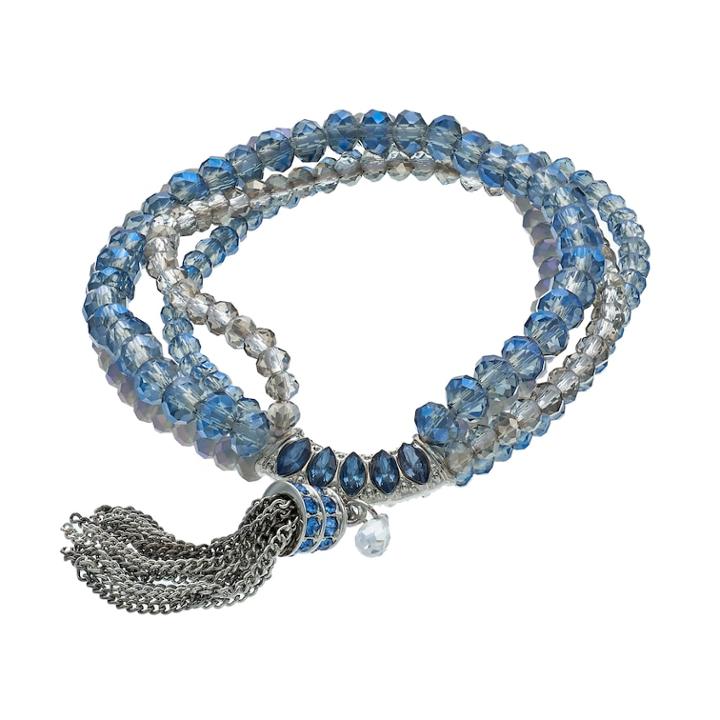 Simply Vera Wang Nickel Free Beaded Stretch Bracelet, Women's, Blue