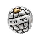 Individuality Beads Sterling Silver Love You To The Moon Heart Bead, Women's