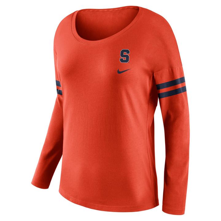 Women's Nike Syracuse Orange Tailgate Long-sleeve Tee, Size: Xl