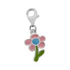 Personal Charm Sterling Silver Floral Charm, Women's, Multicolor