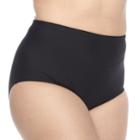 Plus Size N Solid High-waisted Body Sculptor Brief Bottoms, Women's, Size: 2xl, Black