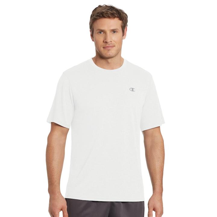 Men's Champion Vapor Performance Tee, Size: Small, White