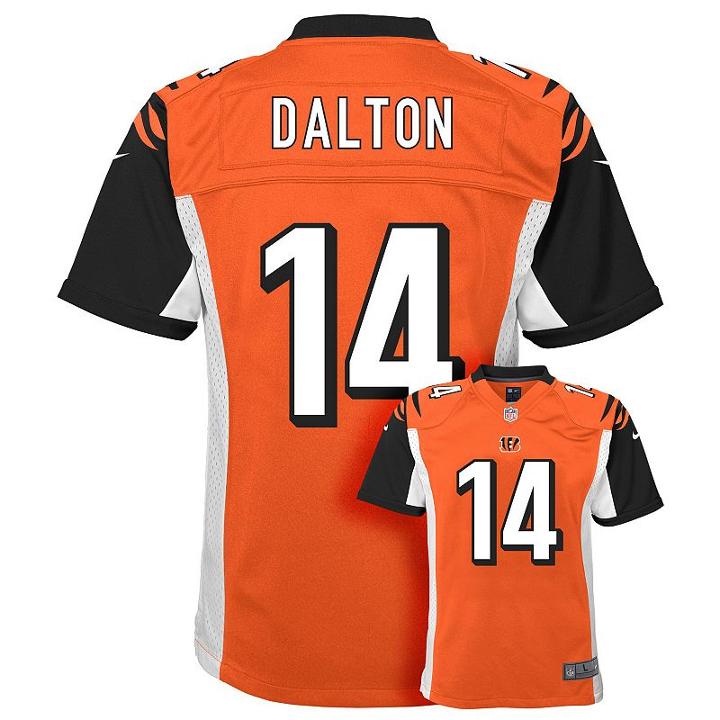 Boys 8-20 Nike Cincinnati Bengals Andy Dalton Game Nfl Replica Jersey, Boy's, Size: S(8), Orange
