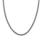 Lynx Stainless Steel Foxtail Chain Necklace - Men, Size: 22, Grey