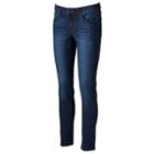 Women's Sonoma Goods For Life&trade; Whiskered Skinny Jeans, Size: 4, Dark Blue