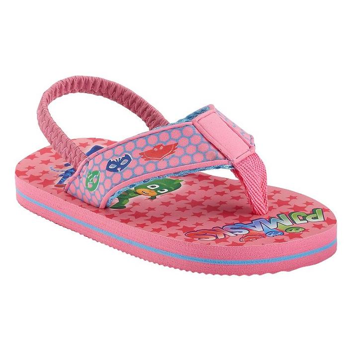 Toddler Girl Pj Masks Catboy, Gekko & Owlette Thong Flip-flops, Size: 7-8, Pink