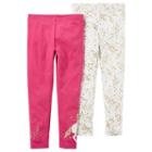 Girls 4-8 Carter's 2-pk. Unicorn & Star Leggings, Size: 7, Multi