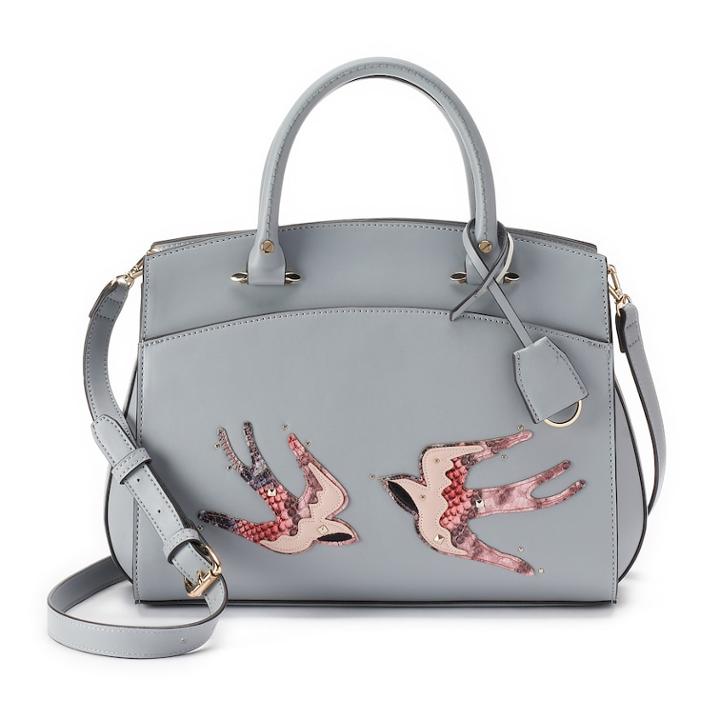 Jennifer Lopez Heather Bird Satchel, Women's, Grey