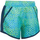 Girls 7-16 Under Armour Blue Fly By Novelty Shorts, Girl's, Size: Small, Turquoise/blue (turq/aqua)