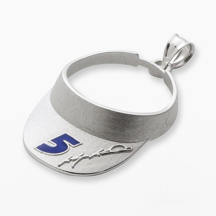 Insignia Collection Nascar Kasey Kahne Sterling Silver 5 Visor Pendant, Adult Unisex, Grey
