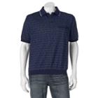 Big & Tall Safe Harbor Classic-fit Banded-bottom Polo, Men's, Size: Xl Tall, Blue (navy)