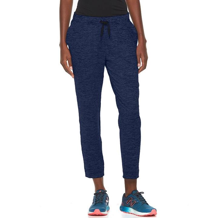 Women's Tek Gear&reg; On The Go Knit Yoga Pants, Size: Medium, Blue