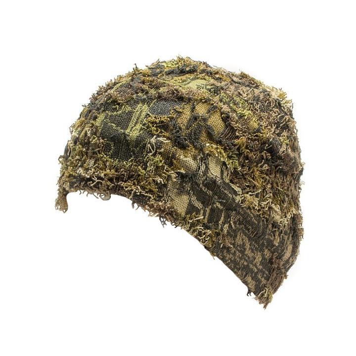 Quietwear Fleece-lined Camo Grass Beanie - Men, Green Oth