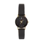 Armitron Women's Diamond Accent Leather Watch - 75/2447blkk, Size: Small, Black