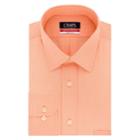 Men's Chaps Regular-fit Wrinkle-free Stretch Collar Dress Shirt, Size: M-34/35, Orange Oth