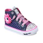 Skechers Twinkle Toes Shuffles Bloom Boom Toddler Girls' Light Up Shoes, Size: 7 T, Brt Orange