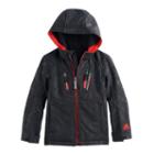 Boys 4-7 Zeroxposur Cadet Softshell Reflective Jacket, Size: Small, Black