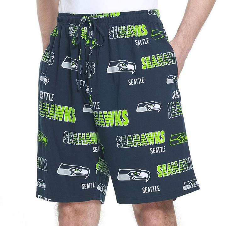Men's College Concepts Seattle Seahawks Sweep Shorts, Size: Xl, Blue (navy)