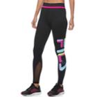 Women's Fila Sport&reg; Logo Graphic Mesh Inset Leggings, Size: Xs, Black