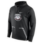 Men's Nike Georgia Bulldogs Vapor Speed Fleece Hoodie, Size: Medium, Black