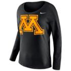 Women's Nike Minnesota Golden Gophers Tailgate Long-sleeve Top, Size: Xl, Black