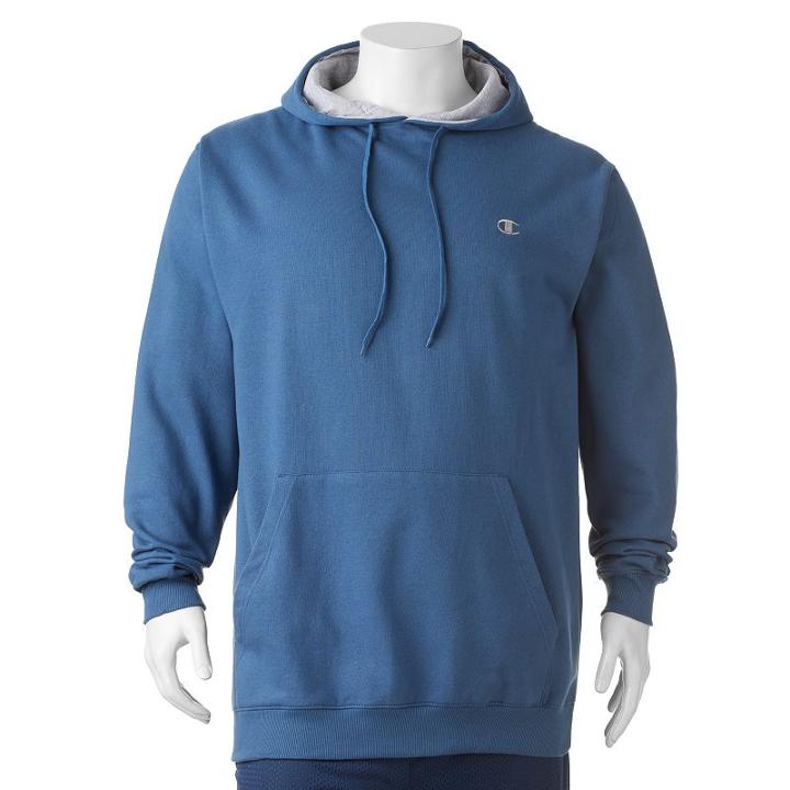 Big & Tall Champion Fleece Pullover Hoodie, Men's, Size: Xl Tall, Brt Blue