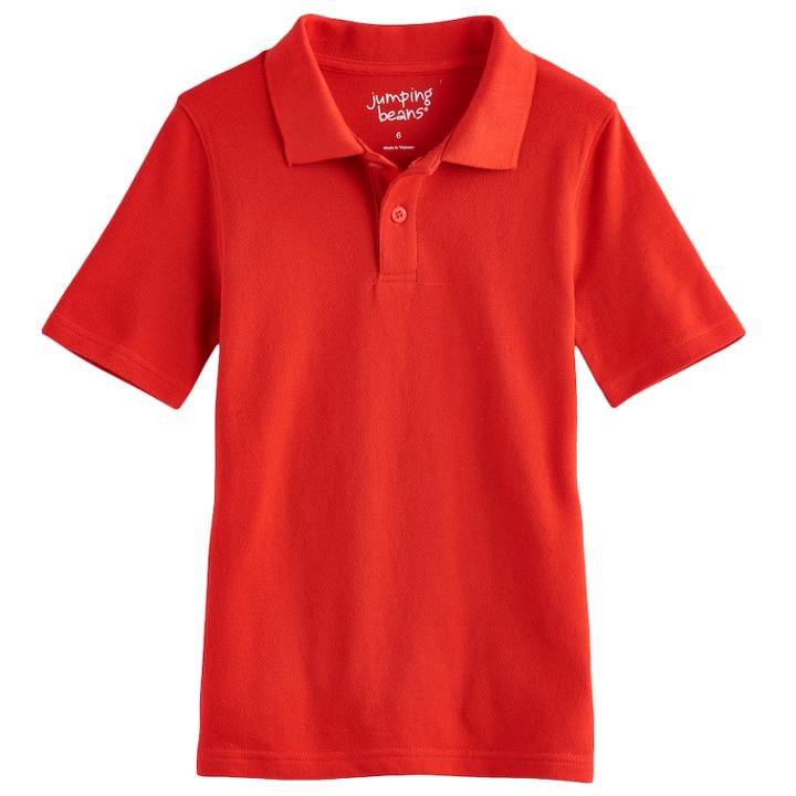 Boys 4-10 Jumping Beans® Pique Polo, Size: 7, Med Red