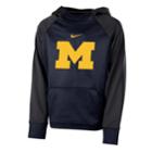 Boys 8-20 Nike Michigan Wolverines Therma-fit Colorblock Hoodie, Size: Xl 18-20, Blue (navy)