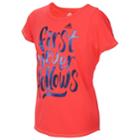 Girls 7-16 Adidas First Never Follows Graphic Tee, Size: Large, Brt Red