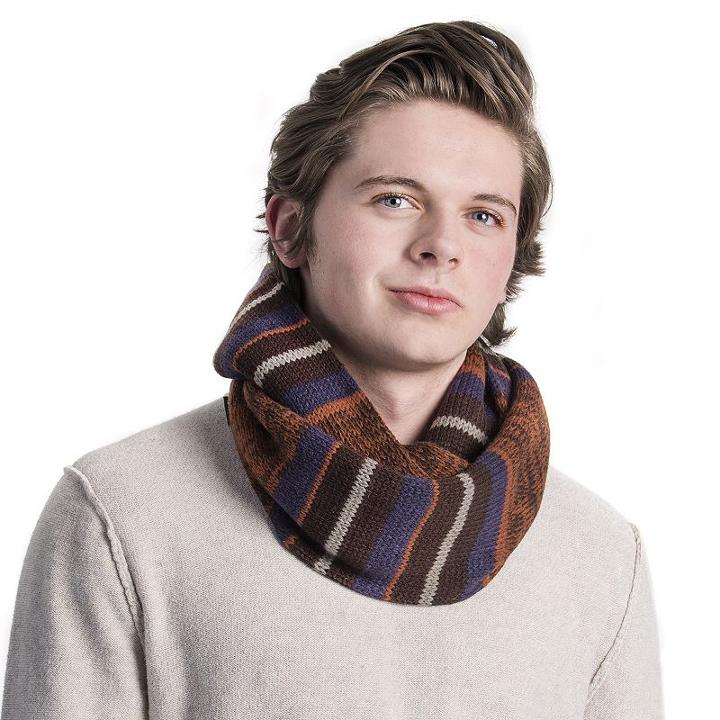 Muk Luks, Men's Reversible Scarf, Brown