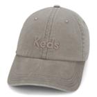 Women's Keds Embroidered Logo Washed & Brushed Cotton Baseball Cap, White