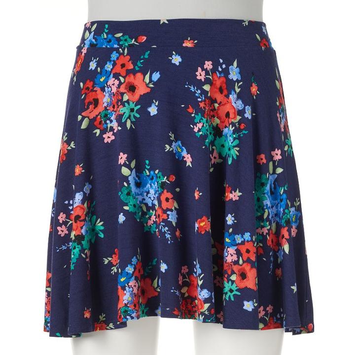 Juniors' So&reg; Skater Skirt, Girl's, Size: Xl, Blue