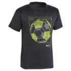 Boys 4-7 Under Armour Wired Soccer Graphic Tee, Size: 7, Black