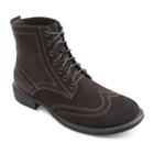 Eastland Bennett Men's Suede Wingtip Boots, Size: Medium (9), Dark Brown