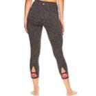 Women's Gaiam Aster Yoga Strappy Midrise Capri Leggings, Size: Small, White