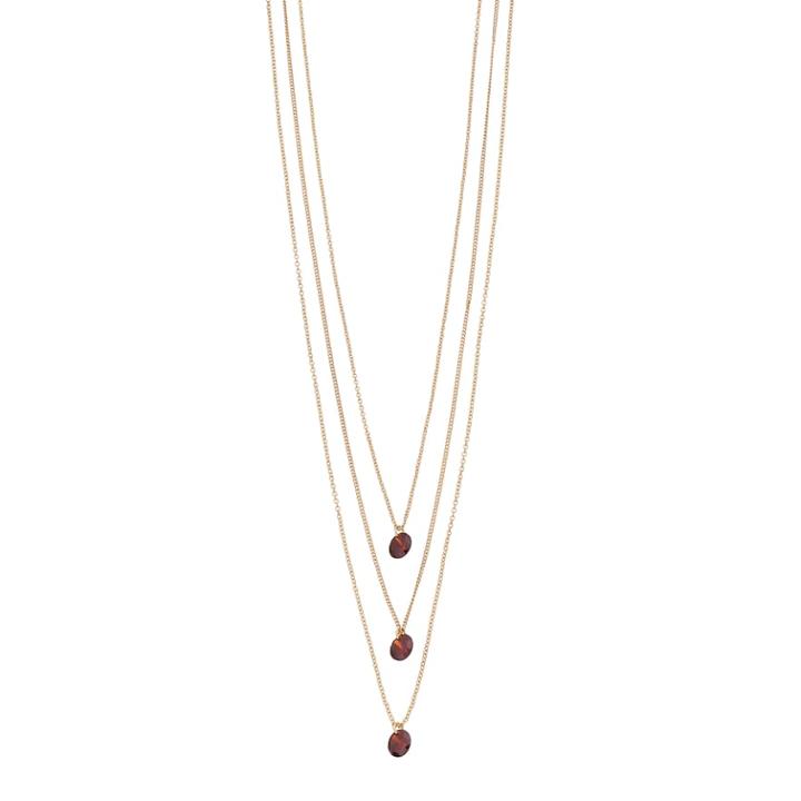 Lc Lauren Conrad Red Stone Multi Strand Necklace, Women's