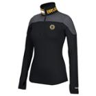 Women's Reebok Boston Bruins Performance Quarter-zip Top, Size: Xl, Black