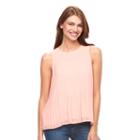 Women's Apt. 9&reg; Pleated Top, Size: Large, Lt Orange