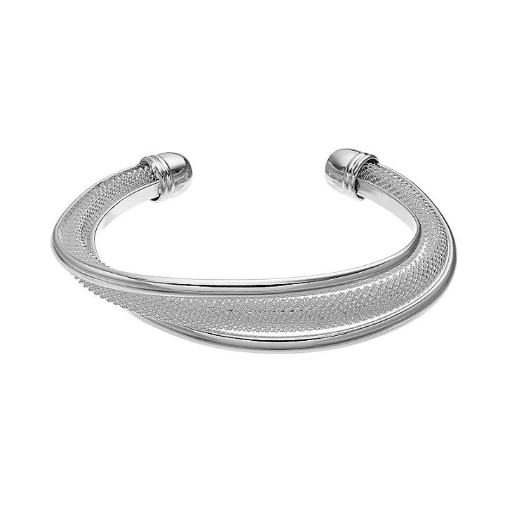 Mesh Cuff Bracelet, Women's, Pink