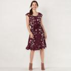 Women's Lc Lauren Conrad Pleated Midi Dress, Size: Xs, Lt Purple