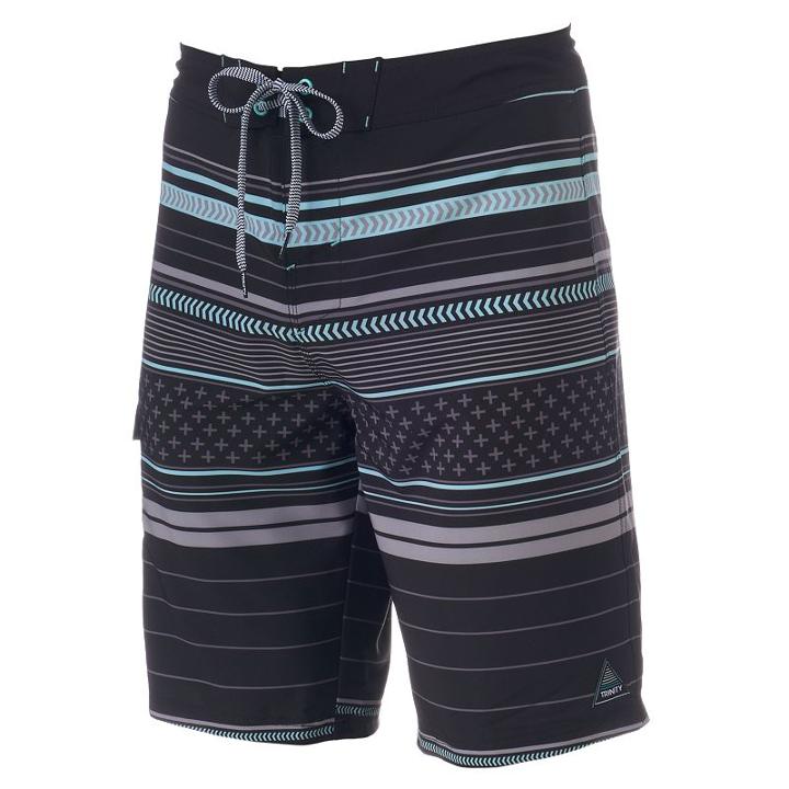 Men's Trinity Collective Amir Boardshorts, Size: 38, Black