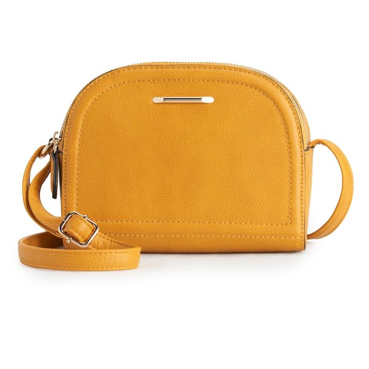 Apt. 9&reg; Jamie Dome Crossbody Bag, Women's, Yellow