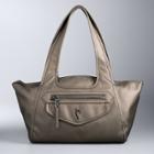 Simply Vera Vera Wang Best Friend Satchel, Women's, Med Brown