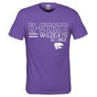 Men's Kansas State Wildcats Right Stack Tee, Size: Medium, Med Purple